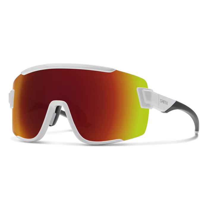 Wildcat - White + ChromaPop Red Mirror Lens
