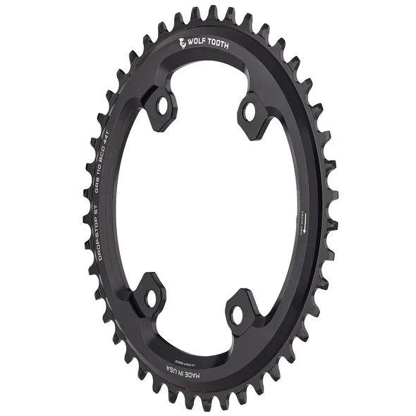 Shimano GRX Kettenblatt asymetrisch 4-Loch 110 BCD schwarz - Image 2