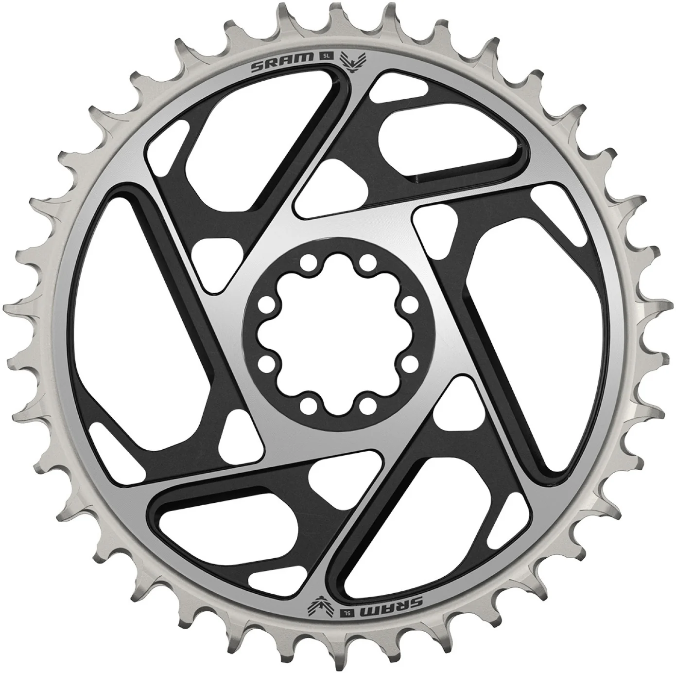XX SL Eagle T-Type Kettenblatt, DM 0 mm Offset - schwarz/silber - Image 4