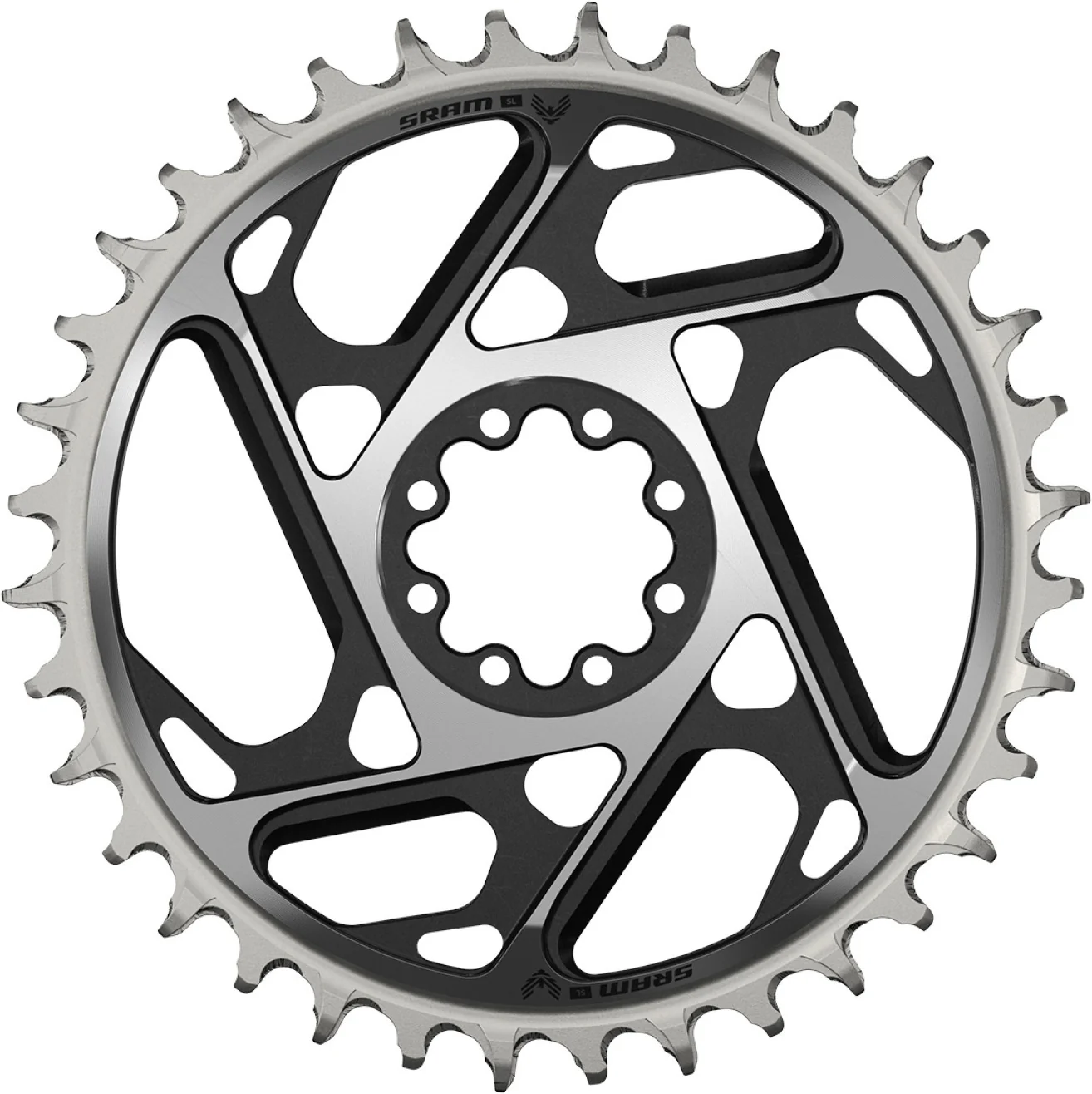 XX SL Eagle T-Type Kettenblatt, DM 3 mm Offset - schwarz/silber - Image 3