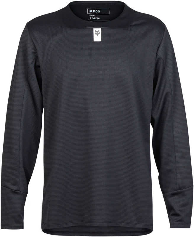 Youth Defend Long Sleeve Jersey - Black